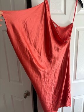 Ports 1961 Coral One-Shoulder Dress